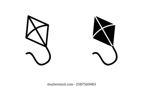 Kite icon vector. kite sign and symbol