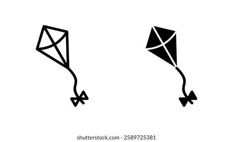 Kite icon vector. kite sign and symbol