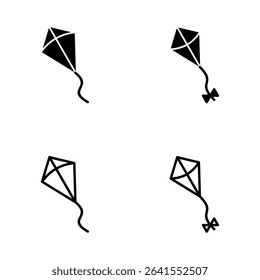Kite icon vector. kite sign and symbol