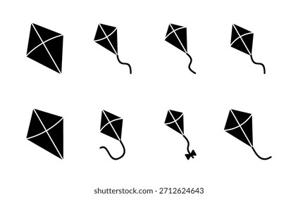 Kite icon vector. kite sign and symbol