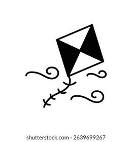 Kite Icon vector stock illustration