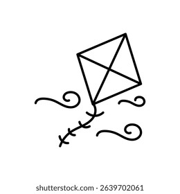 Kite Icon vector stock illustration
