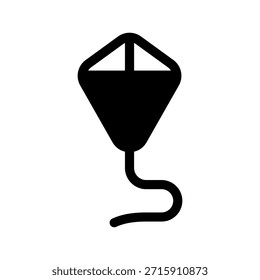 Ilustración de diseño de símbolo de Vector de icono de cometa