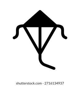 Ilustración de diseño de símbolo de Vector de icono de cometa