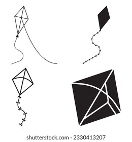 diseño de imagen de icono kite vectorial