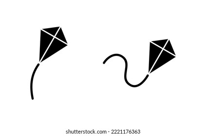 Kite icon vector for web and mobile app. kite sign and symbol