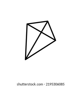Kite icon for web and mobile app. kite sign and symbol