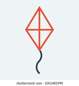 Kite icon.Kite line icon