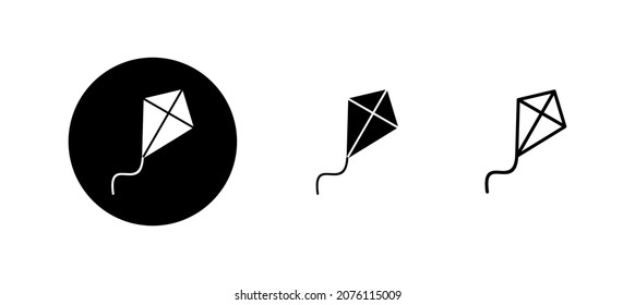 Kite icons set. kite sign and symbol