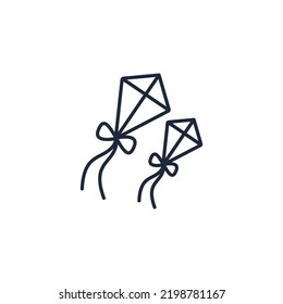 Kite icons  symbol vector elements for infographic web