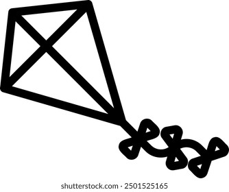 kite line icon illustration vector