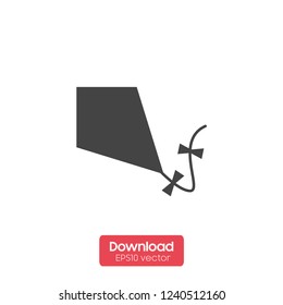 Kite line icon, outline vector sign, linear style pictogram isolated on white. Symbol, logo illustration. Editable stroke. Pixel perfect