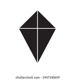 Icono de línea de cometa, signo de vector de contorno, pictograma de estilo lineal aislado en fondo blanco. Símbolo, ilustración del logotipo. Trazo editable.