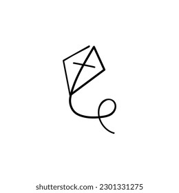Kite Line Style Icon Design