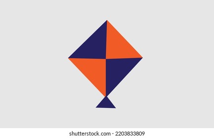 kite logo clipart vector illustration design