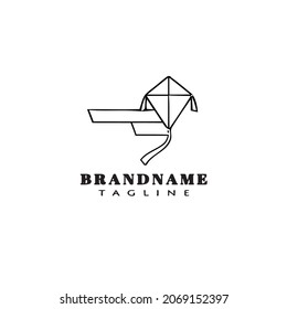 kite logo design template icon modern vector illustration