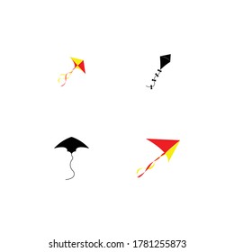 kite logo stock illustration design