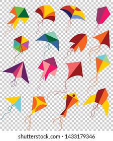  kite Makar Sankranti fondo plantilla de textura vectorial- ilustración