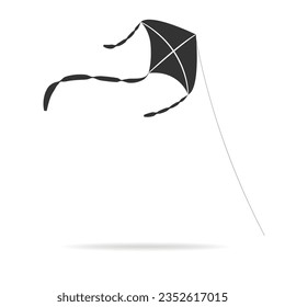 Drachen am Himmel, Vektorgrafik