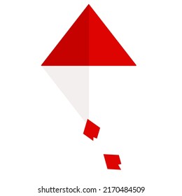 kite red white indonesia flag