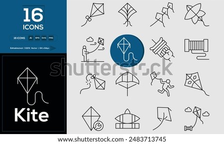 Kite Set of high-quality icons that are suitable for Kite. And change your next projects with minimalist icon design, perfect for websites, mobile apps, books, social media