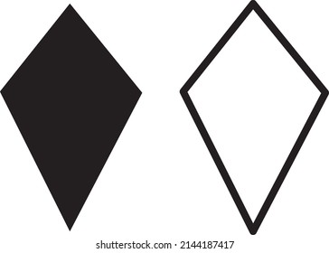 Kite shape icon vector illustration on white background..eps
