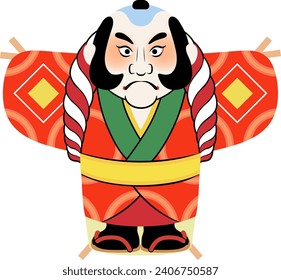kite shaped like an Edo-period footman