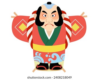 kite shaped like an Edo-period footman