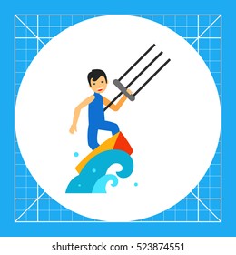 Kite Surfing Icon