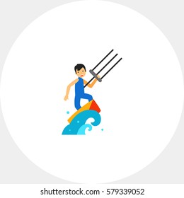 Kite Surfing Icon