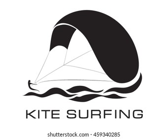 Kite surfing logo