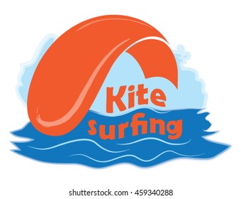 Kite surfing logo