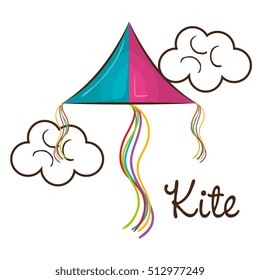 kite toy flying icon