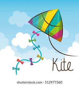 kite toy flying icon