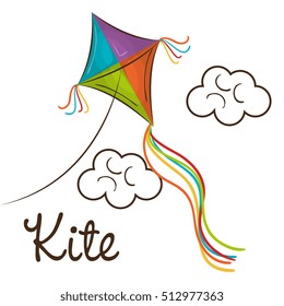 kite toy flying icon