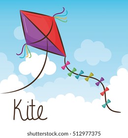 kite toy flying icon
