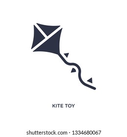 kite toy icon. Simple element illustration from toys concept. kite toy editable symbol design on white background. Can be use for web and mobile.