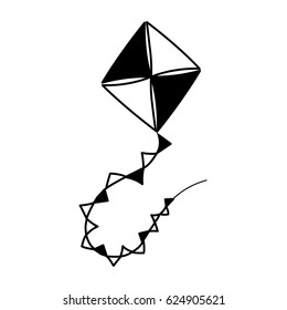 kite toy isolated icon