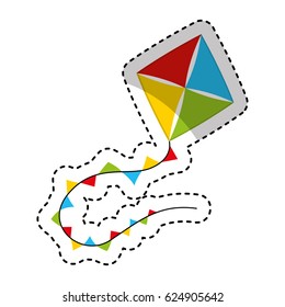 kite toy isolated icon