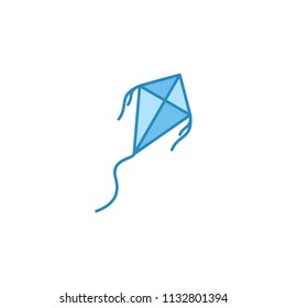 Kite Hand Drawn Outline Doodle Icon Stock Vector (Royalty Free) 2114935502