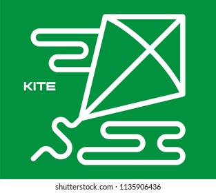 KITE VECTOR ICON 