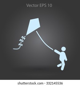 kite vector icon