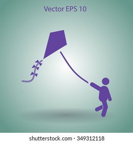 kite vector icon