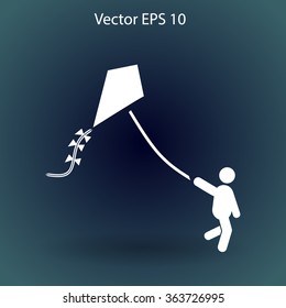 kite vector icon
