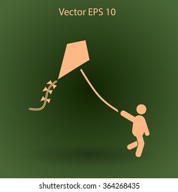 kite vector icon