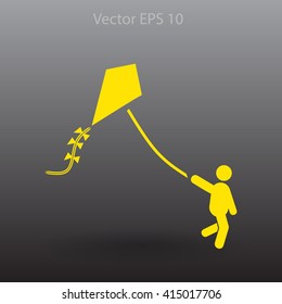 kite vector icon