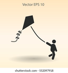 kite vector icon
