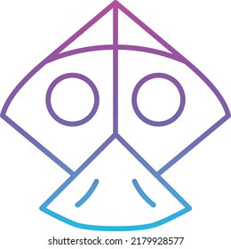 Kite vector icon. Can be used for printing, mobile and web applications.