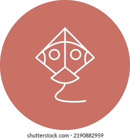 Kite vector icon. Can be used for printing, mobile and web applications.