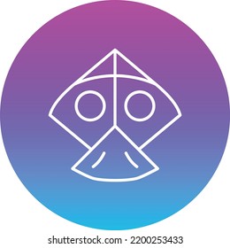 Icono de vector de cometas. Se puede usar para imprimir, móviles y aplicaciones web.